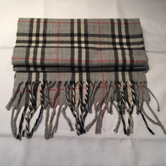 Wool Plaid Scarf - Picture 1 of 7